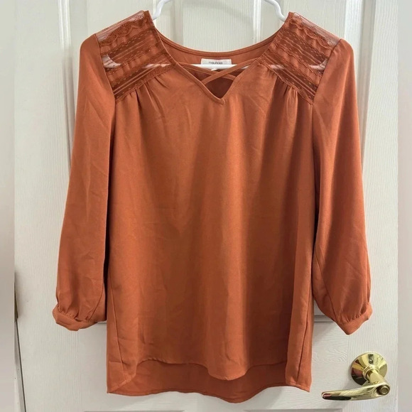 Maurices long sleeve flowy blouse - Picture 1 of 5